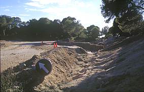 Cementacin de viales en la Dehesa en 2001