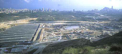 Terra Mitica en su construccin el 1 de noviembre de 1999 