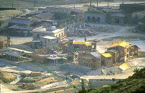Imagen de las obras que se realizan en Terra Mtica el 1 de noviembre de 1999. 