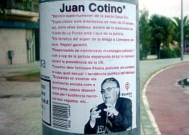Cartel digitalizado en el mes de noviembre de 2003 que figuraba en una farola de la Avenida de Pio XII en Valencia. PINCHA PARA VER CON MAS DETALLE (53 kb)