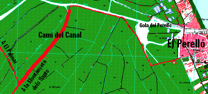El Camí del Canal está siendo ensanchado con la permisibilidad de responsables en la protección del Parque.